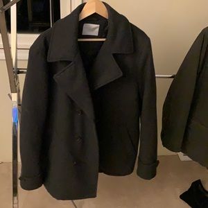 Selected coat . Famous European brand .